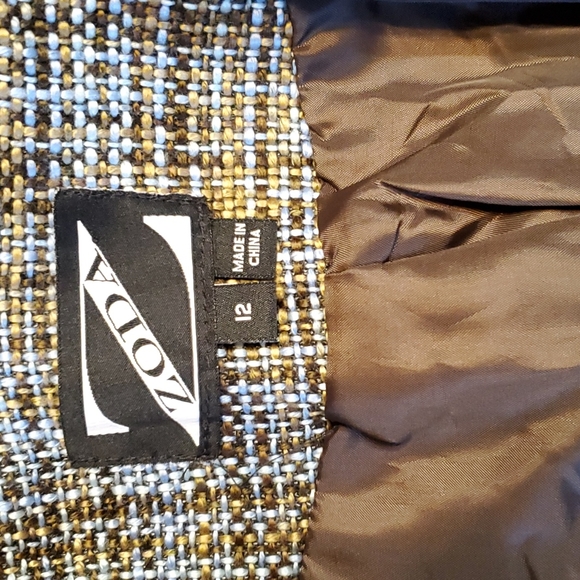 Nice Blue/Brown Tartan Jacket - Picture 11 of 13